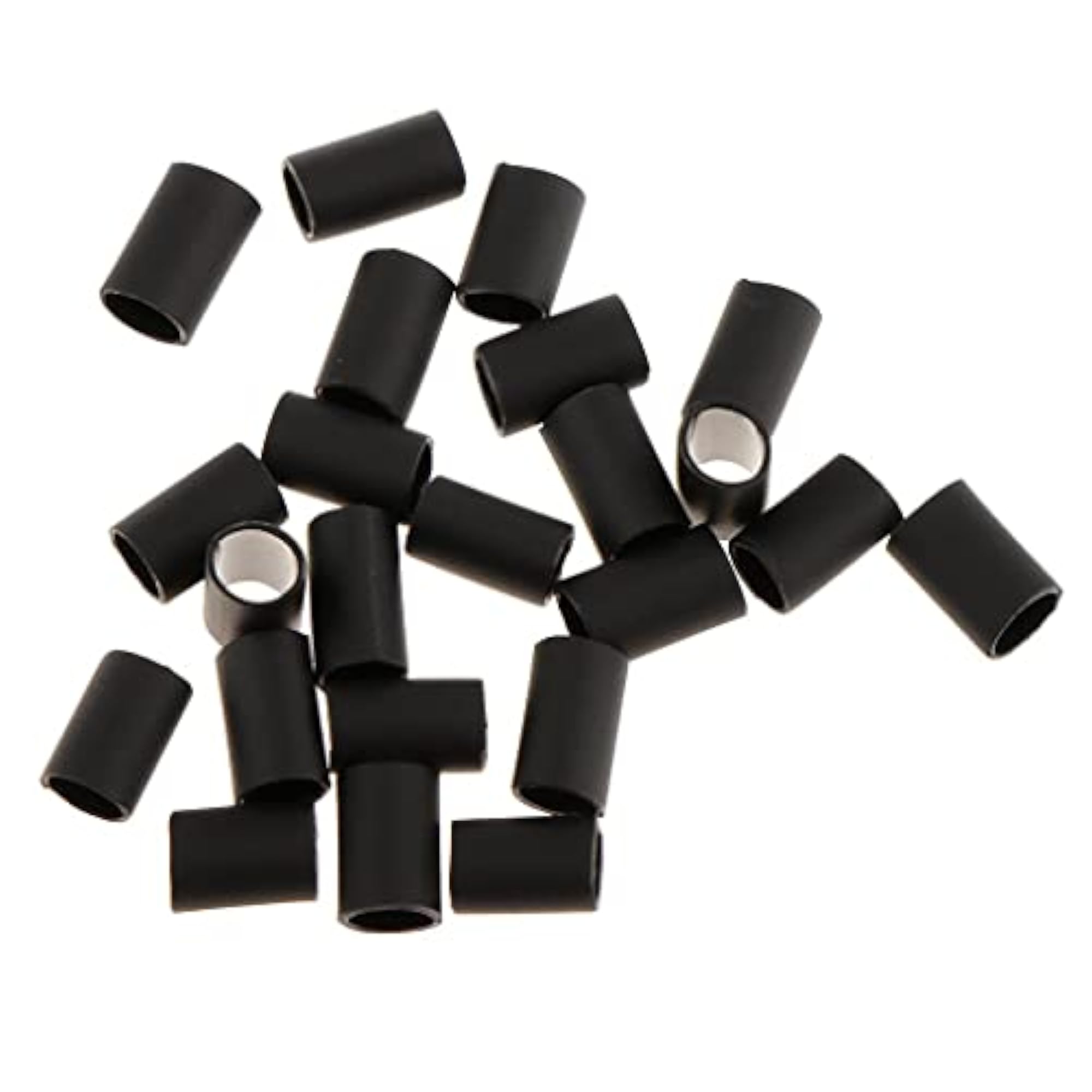 200PCS Glue Lined Heat Shrink Tubes for Hair Extensions, Black